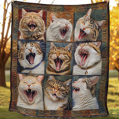 Yawning Cat Haven WN1408111CL Quilt