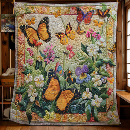 Yellow Butterfly WM2108008CL Quilt