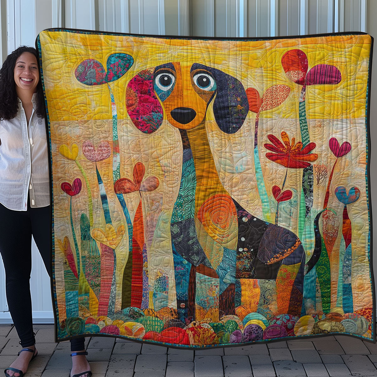 Dachshund Cute WN0508023CL Quilt