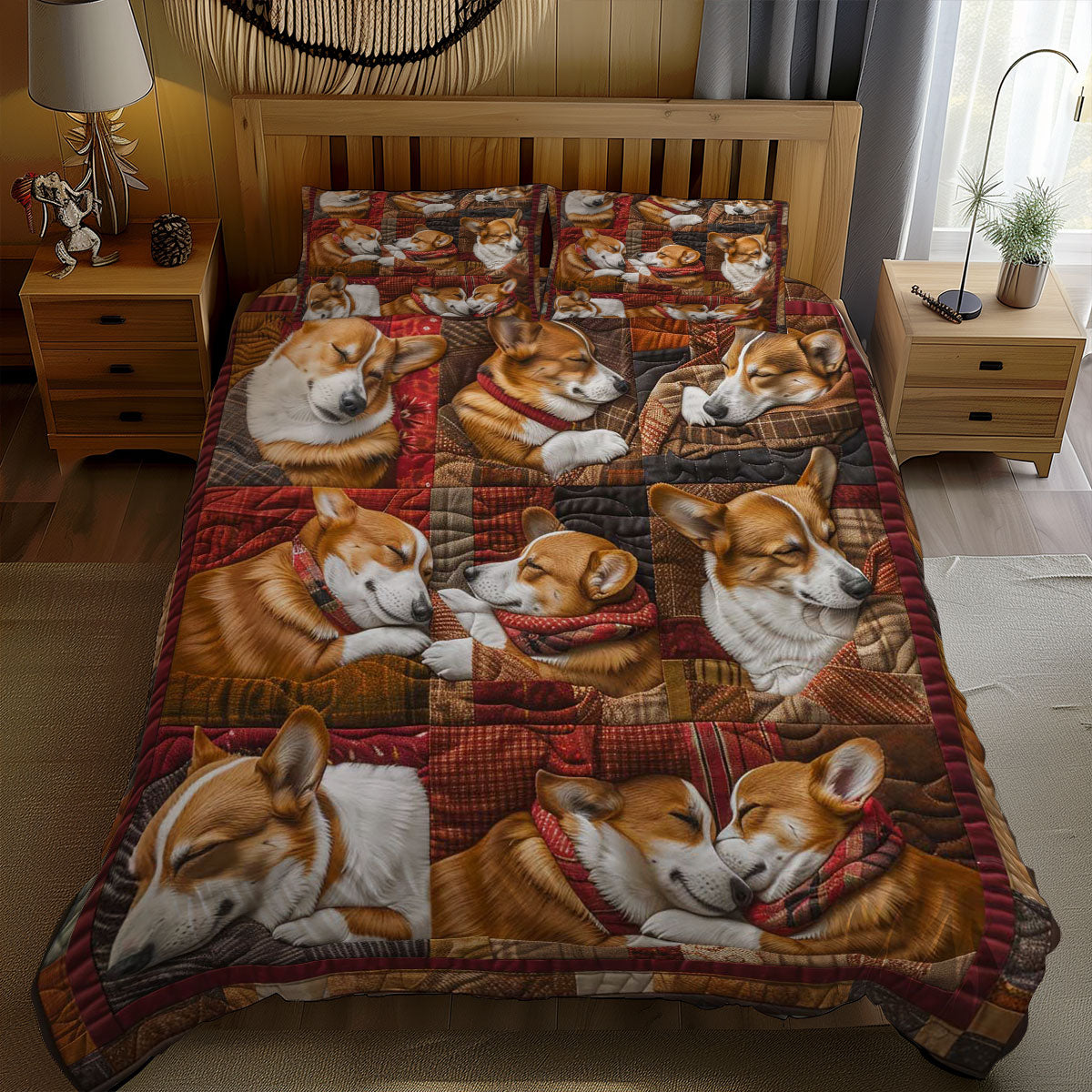 Corgi Cloud Comforter WN1609003CL Duvet Cover Set