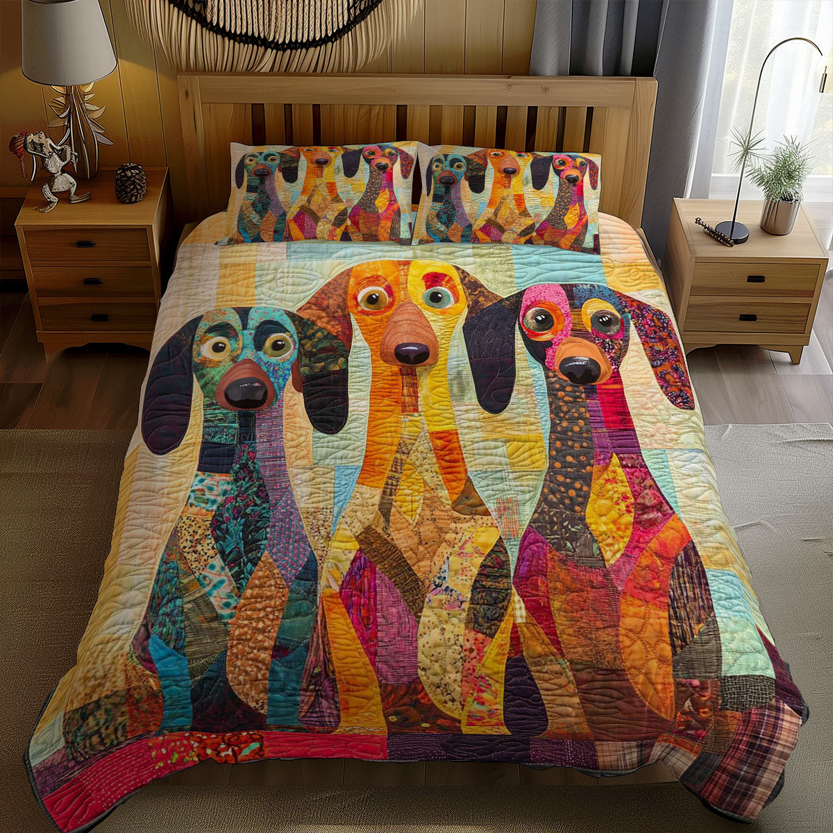 Darling Dachshunds WN1609027CL Duvet Cover Set