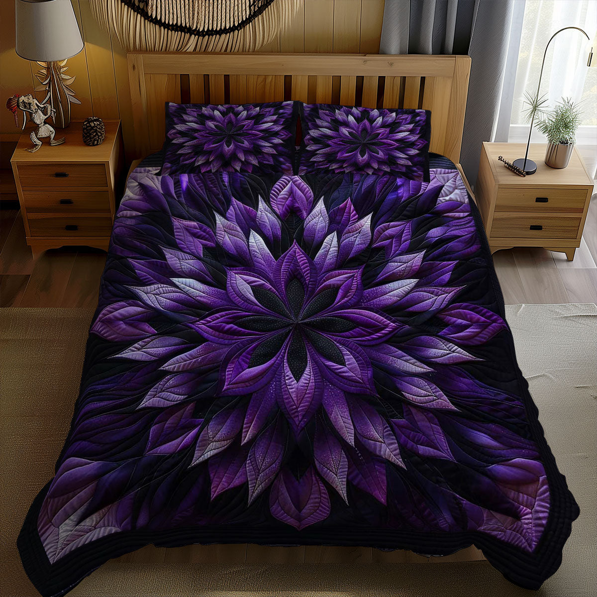 Mystic Purple Bloom WN1609013CL Duvet Cover Set