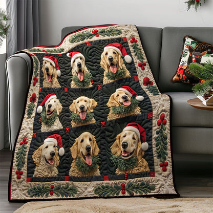 Loveable Golden Retrievers SR1408028CL Quilt