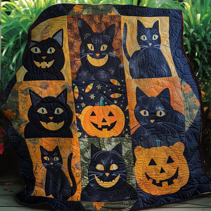 Black Cats Pumpkin WM2507001CL Quilt