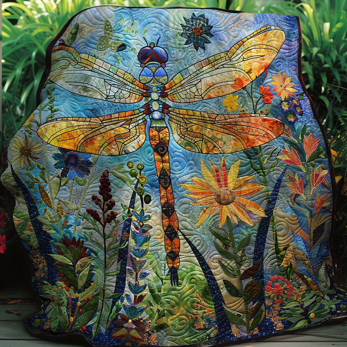 Blue Dragonfly WM2507001CL Quilt