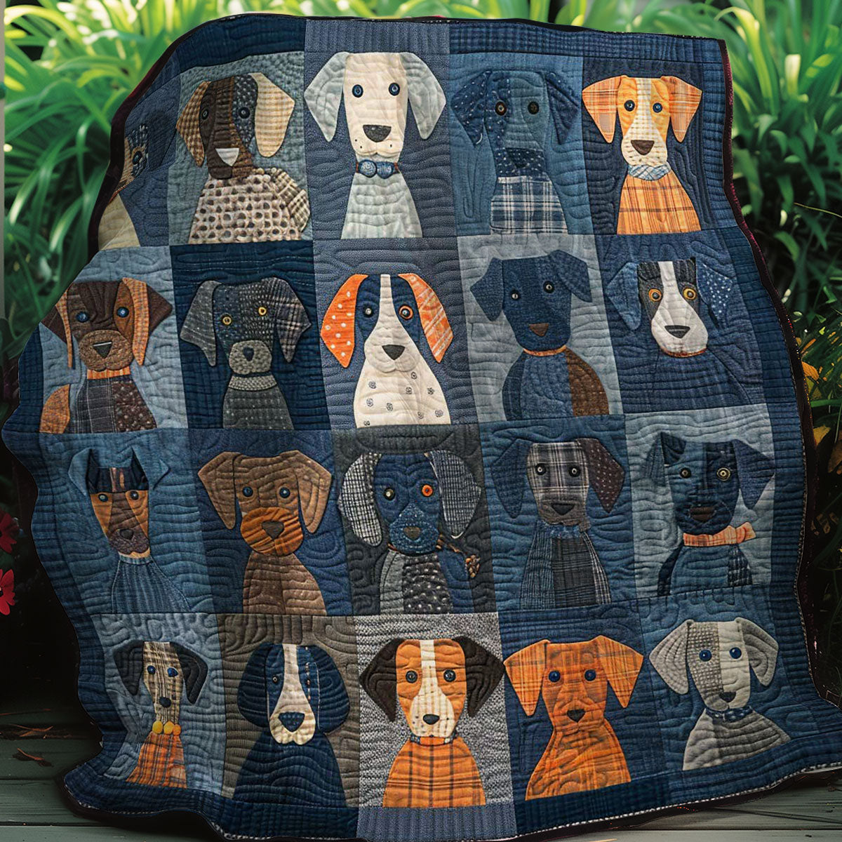 Dachshunds Faces WM2707001CL Quilt