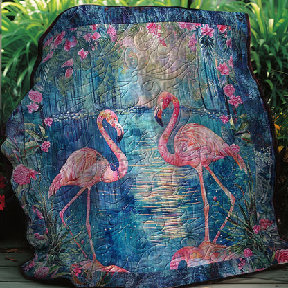 Flamingo Love WM2702001CL Quilt