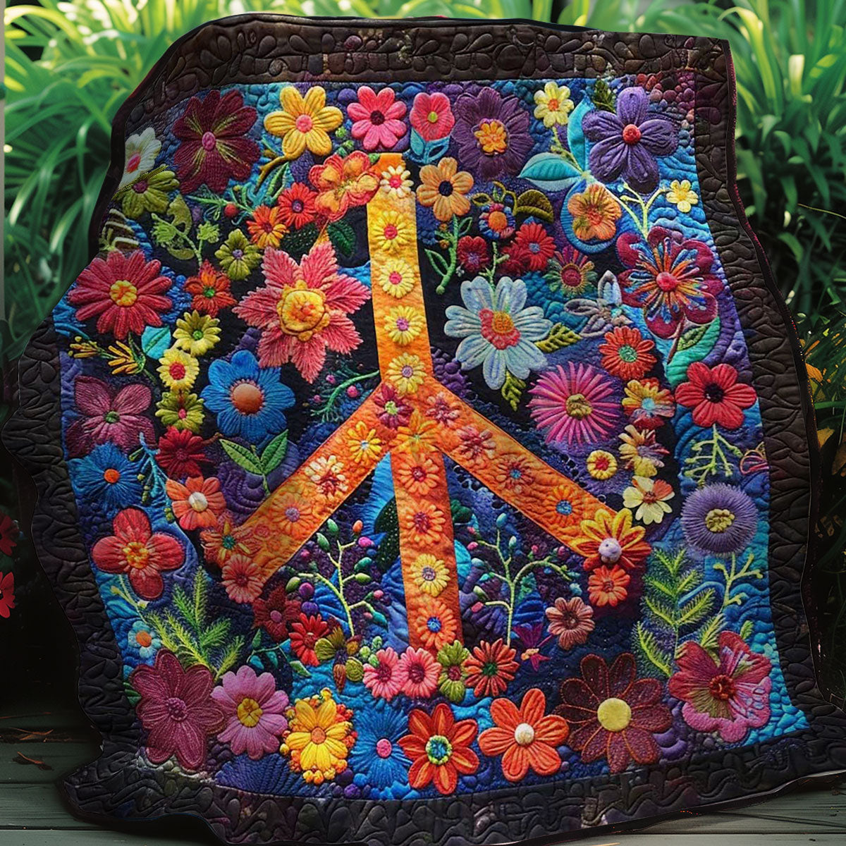 Flowers Peacesign WM2707002CL Quilt