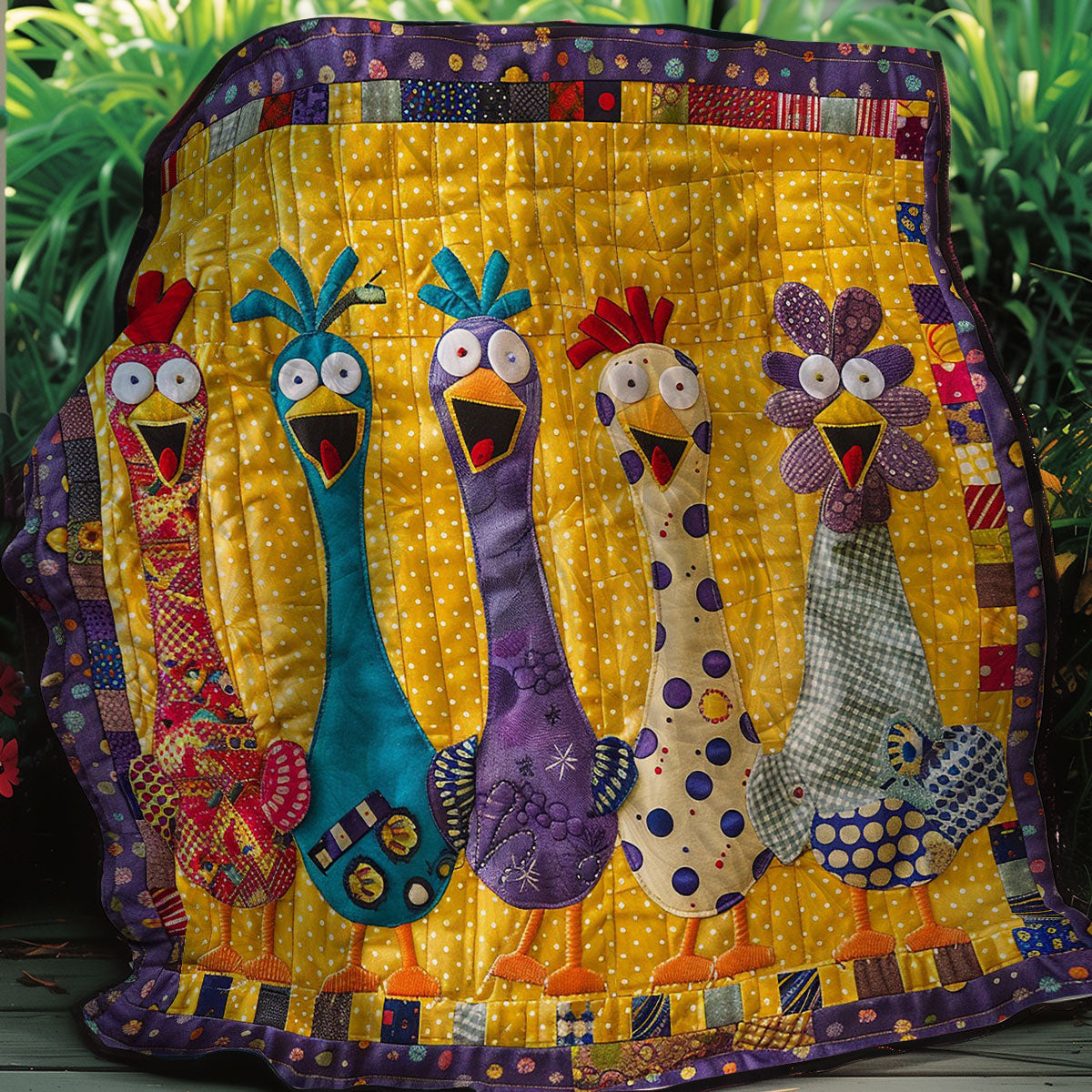 Funny Chickens WM2407002CL Quilt