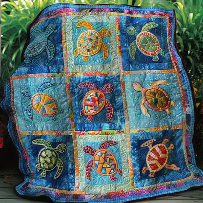 Glassea Baby Turtles WM2707001CL Quilt