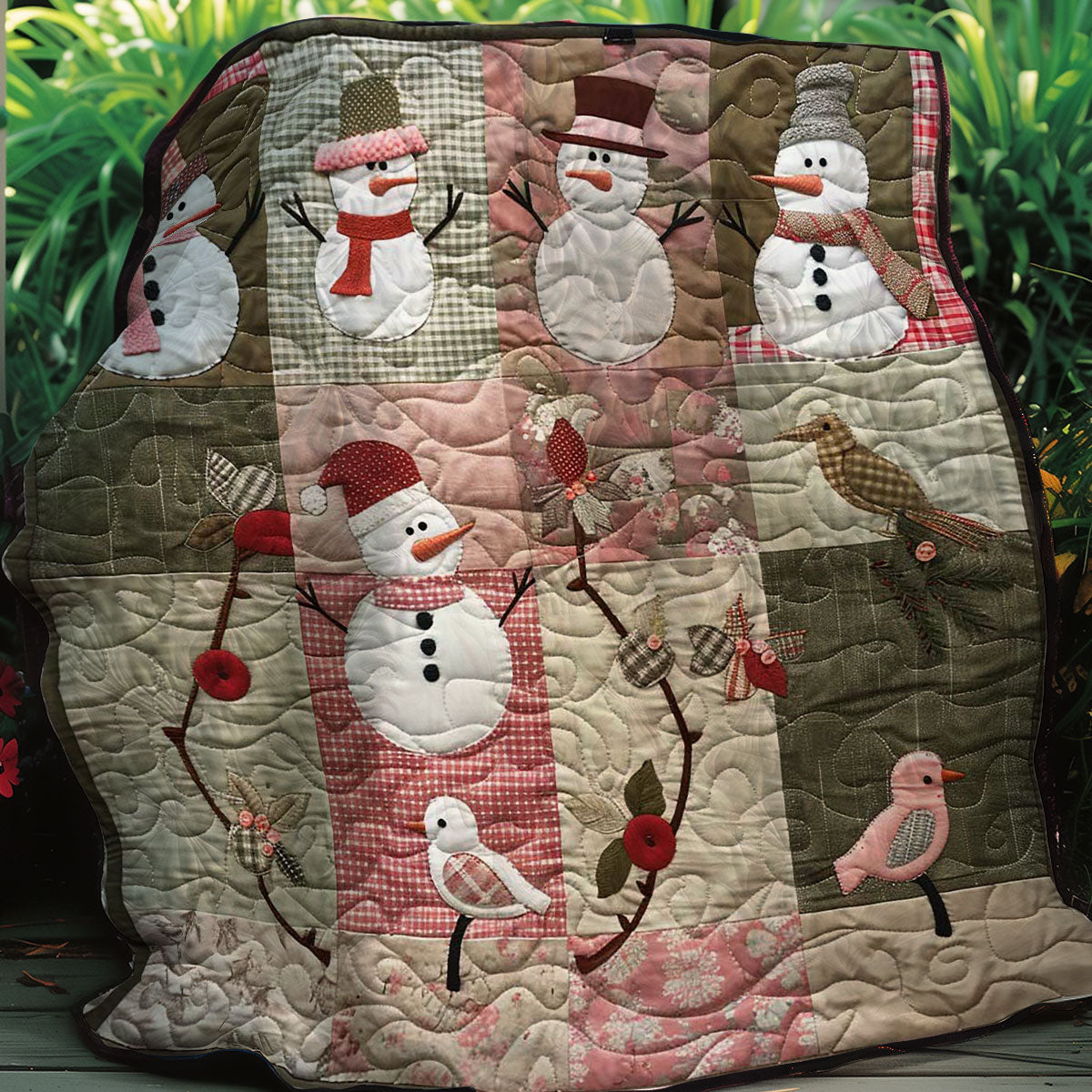 Happy Snowman WM2507001CL Quilt