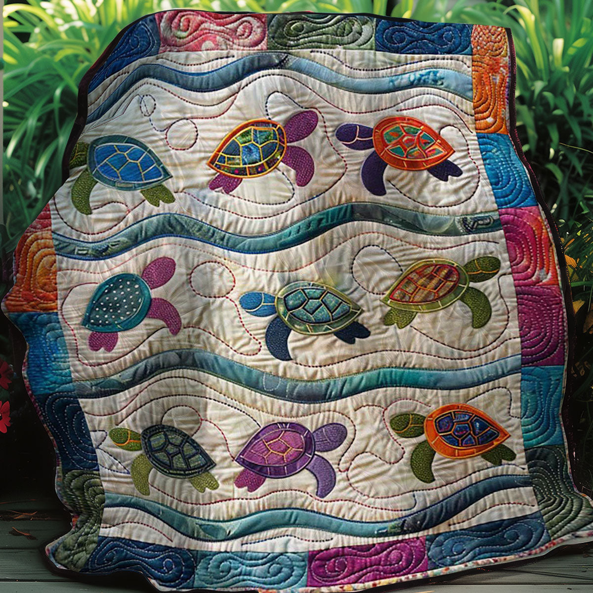 Mini Turtles WM2507001CL Quilt