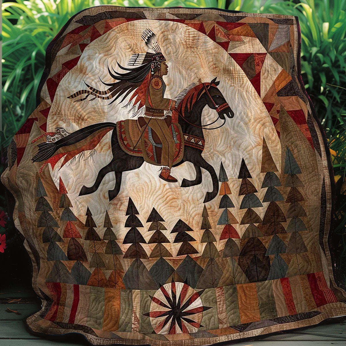 Native American Riding WM2507001CL Quilt