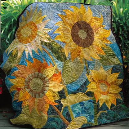 Shining Sunflowers WM2407001CL Quilt