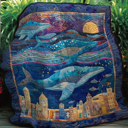 Whales In Sky WM2707002CL Quilt