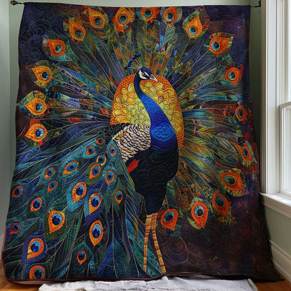 Peacock Tails Portrait WP2907013CL Quilt