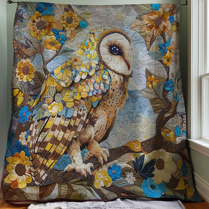 Spotted Owl Yellow Flowers WP2907005CL Quilt