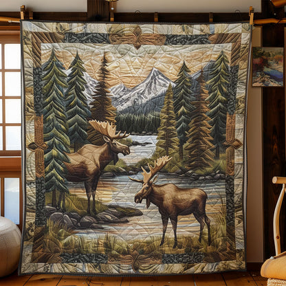 Alpine Moose Wilderness SR2208018CL Quilt