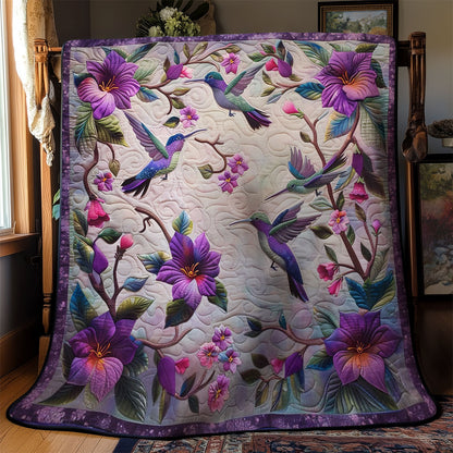 Art Morning Garden Hummingbirds WM0509029CL Quilt