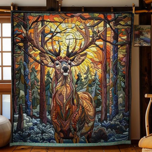 Autumn Glow Deer WN0909077CL Quilt