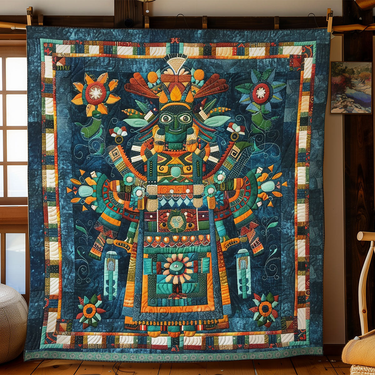 Aztec Mystic God WN1709062CL Quilt