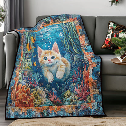 Baby Cat In Ocean WM0308007CL Quilt