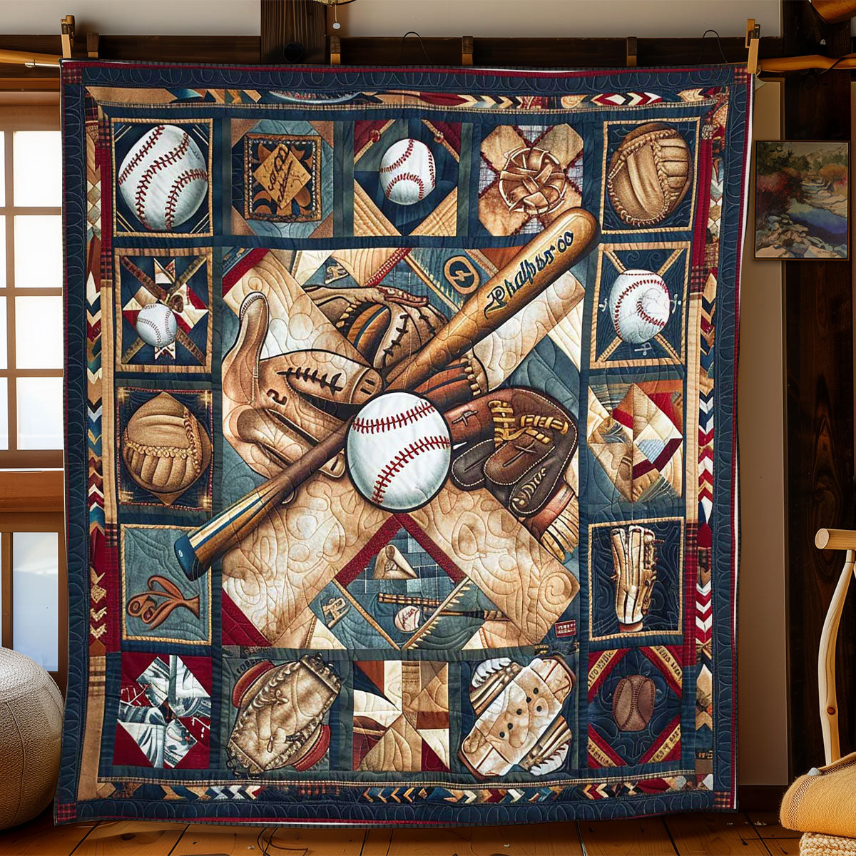 Baseball Blitz WN2408029CL Quilt