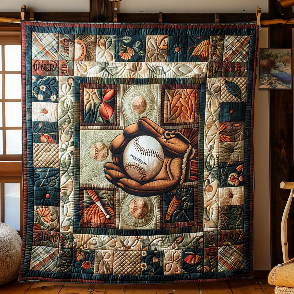 Baseball Frontier WN2608036CL Quilt