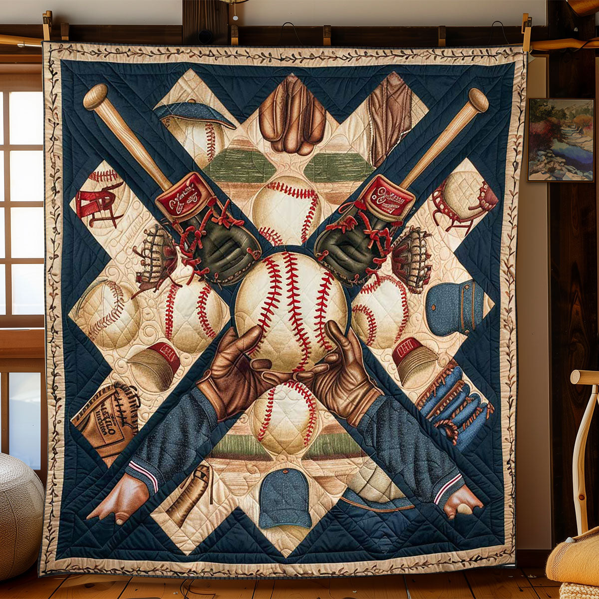 Baseball Legends Unite WN2608028CL Quilt