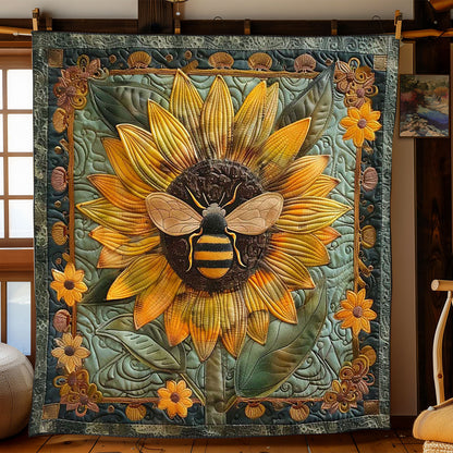 Bee Sunflower WN2108098CL Quilt