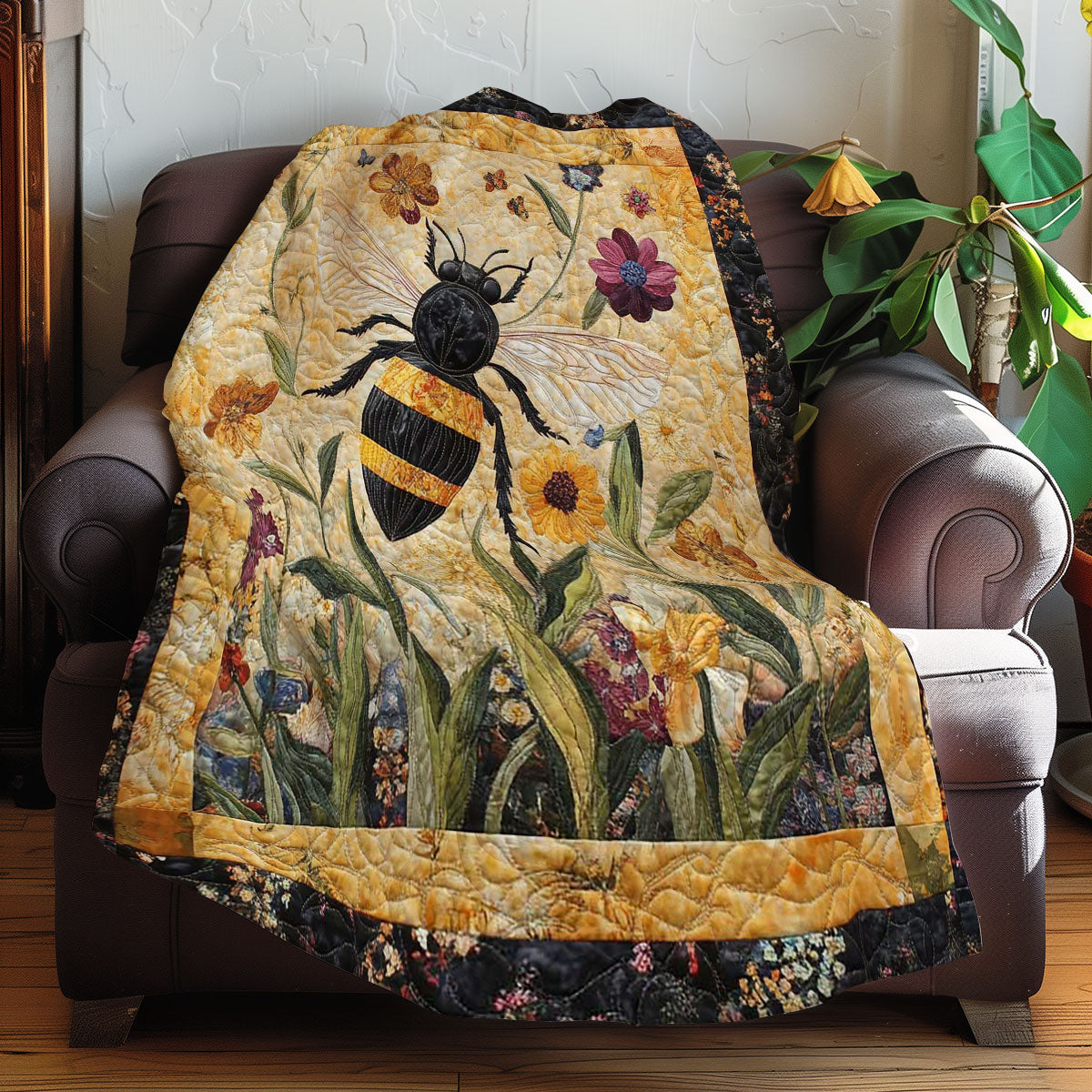 Bees And Flowers WN3107029CL Quilt