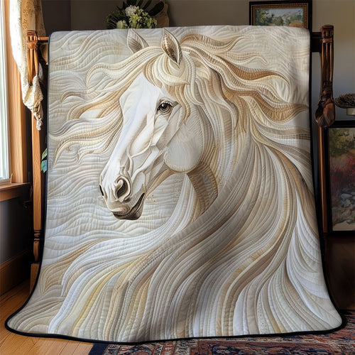 Beige Horse WM2008030CL Quilt