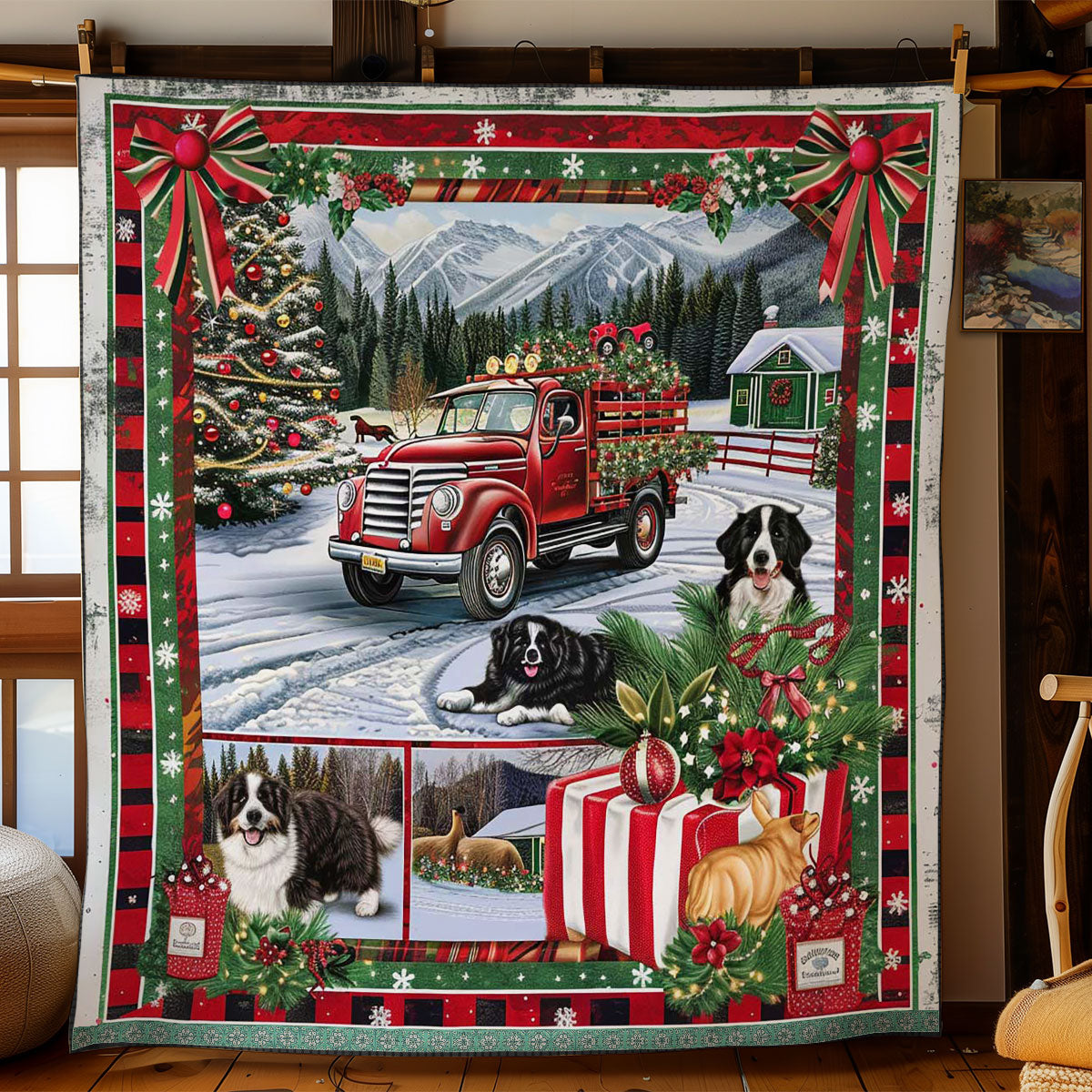 Bernese Christmas Eve WN3008030CL Quilt