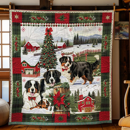 Bernese Mountain Holiday Cheer WN3008009CL Quilt