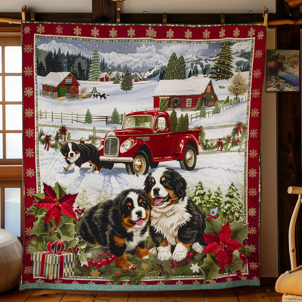 Bernese Mountain Magic WN3008026CL Quilt