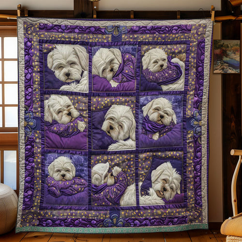 Bichon Frise Cuddle WWN1209068CL Quilt