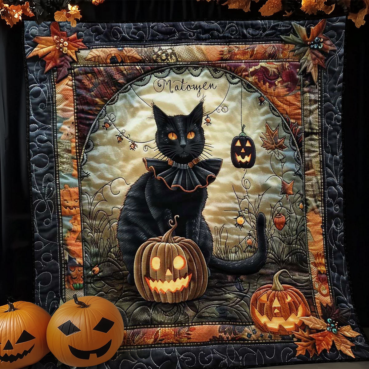 Black Cat's Halloween Haunt WN1908098CL Quilt