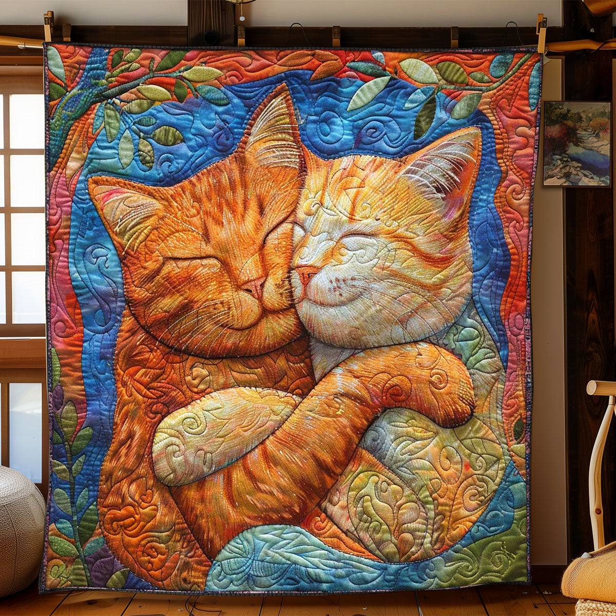 Blissful Cats WN1508022CL Quilt