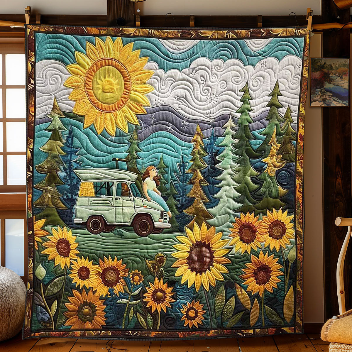 Blooming Camper WN1008034CL Quilt