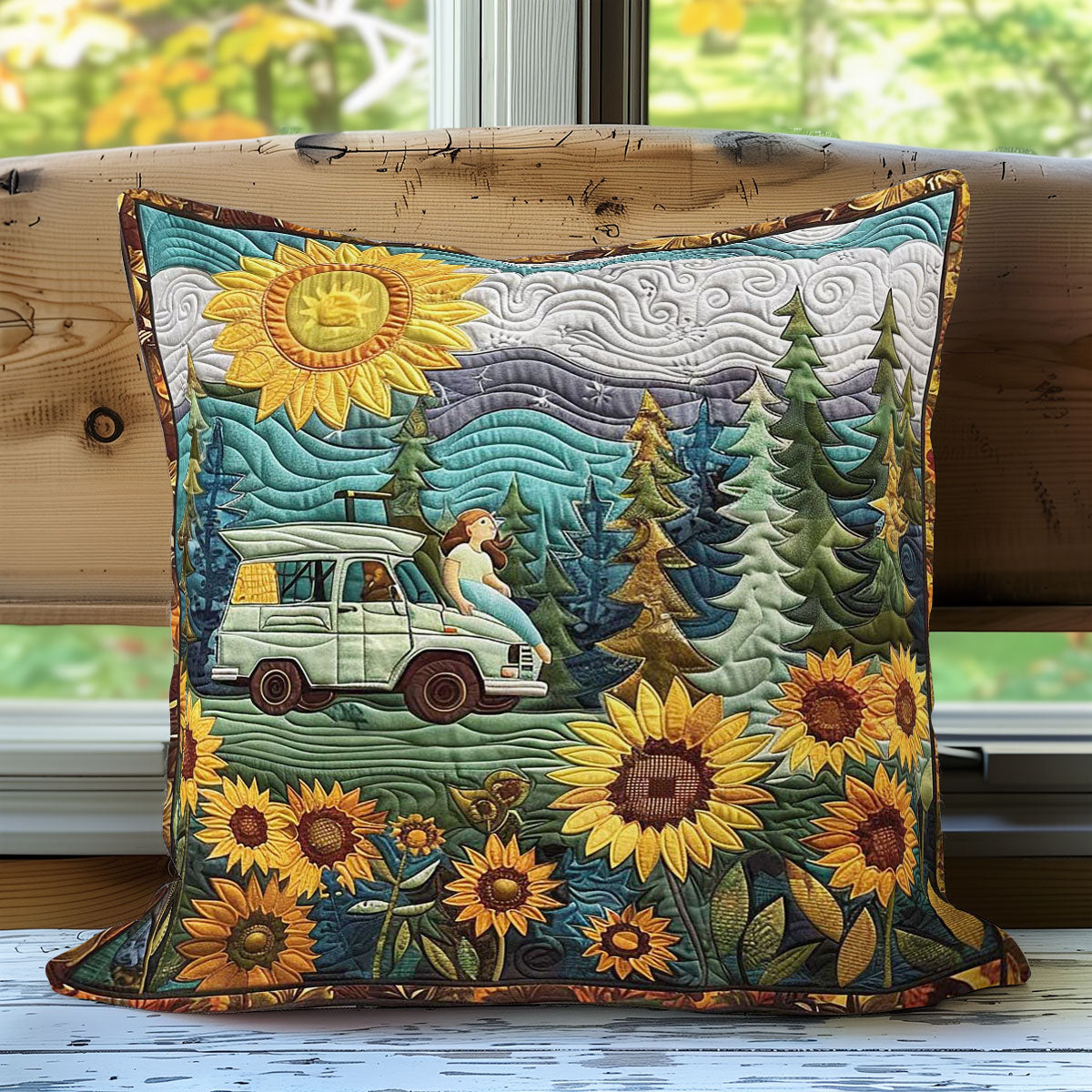 Blooming Camper WN1608050CL Quilt Pillow Case