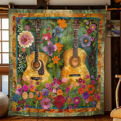 Blossoming Guitar Melodies WN2208141CL Quilt