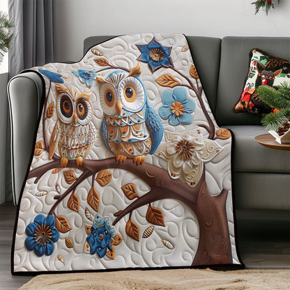 Blue Owls WM0508026CL Quilt