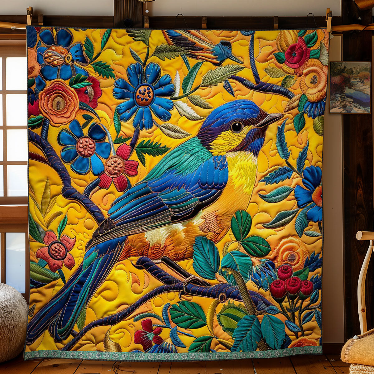 Bluebird Symphony WN0509045CL Quilt