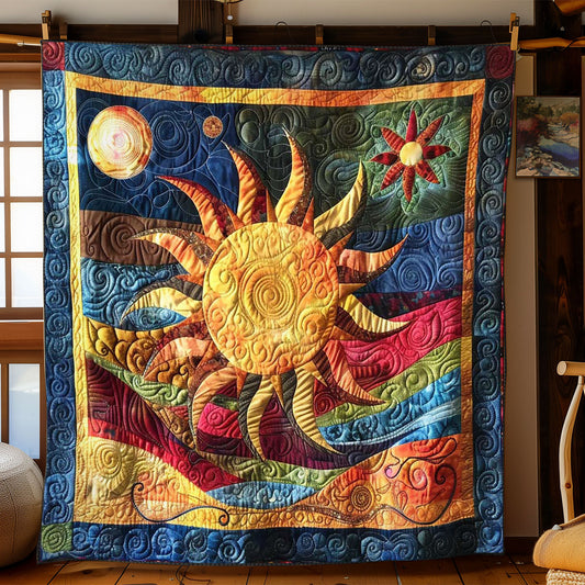 Bohemian Sun & Planets Throw WN1008066CL Quilt