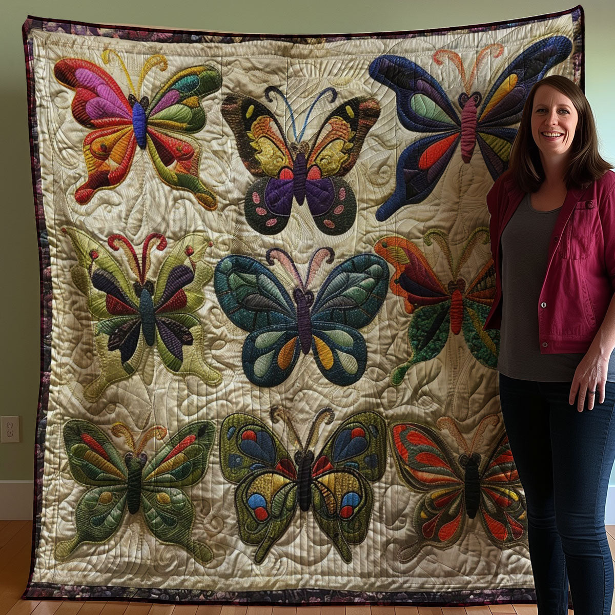 Butterflies WM3007002CL Quilt