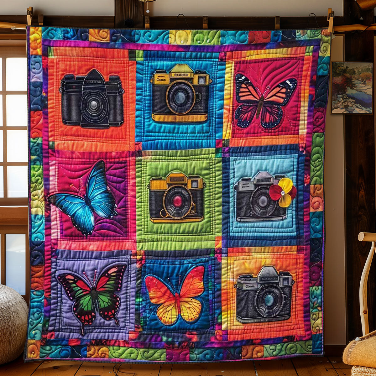 Butterfly Camera Moments WN2608053CL Quilt