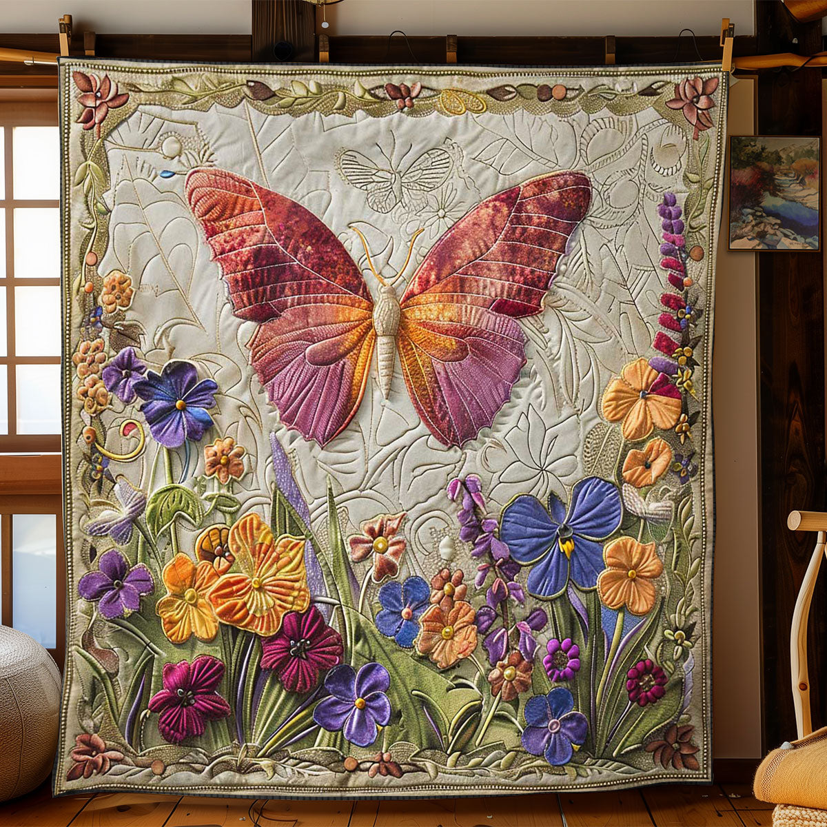 Butterfly Cascade WN2108166CL Quilt