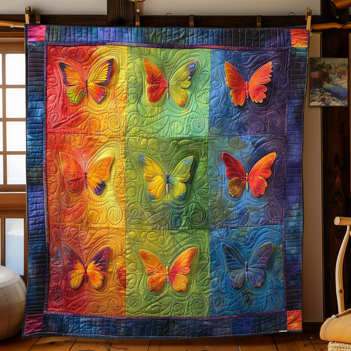 Butterfly Harmony WN2608008CL Quilt