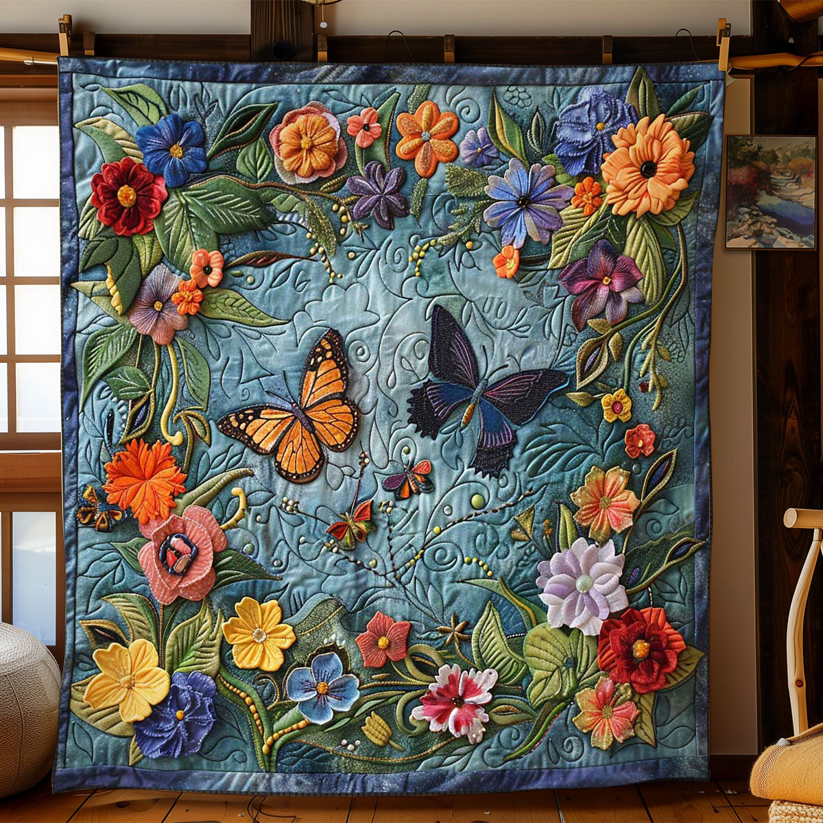 Butterfly Whisper WN2108090CL Quilt