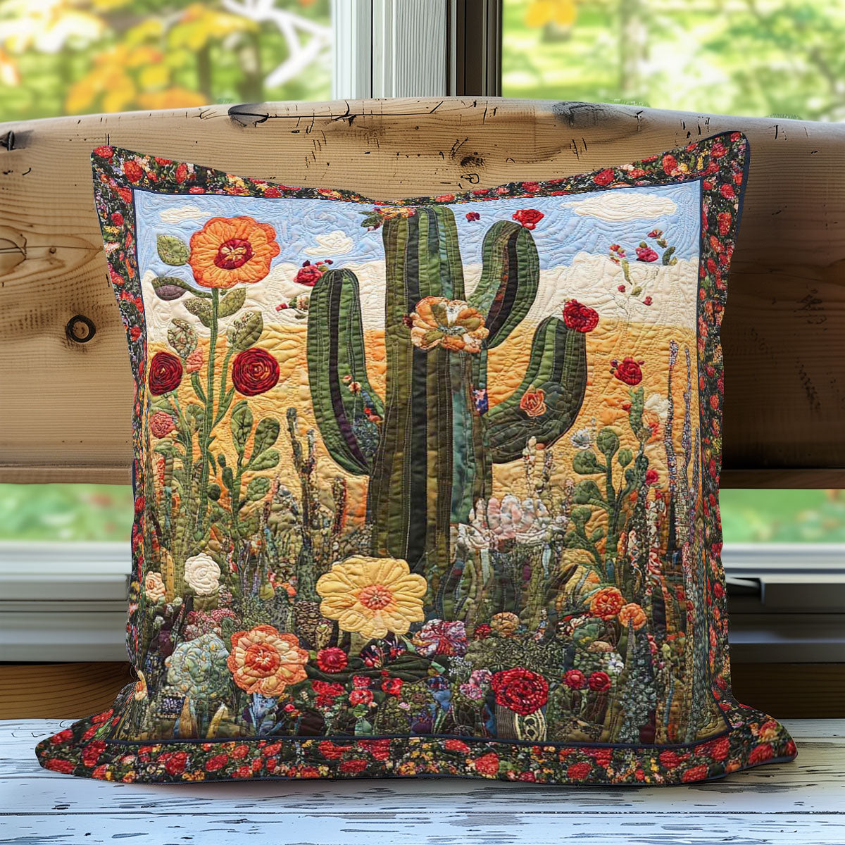 Cactus Garden WN0208055CL Quilt Pillow Case